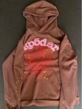 Brown Sp5der Hoodie (SIZE M)